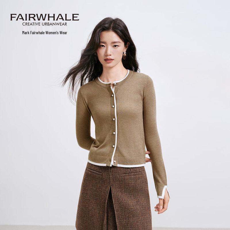 

Mark Fairwhale Women s Little Fragrance Style Patchwork Knit Sweater S (80-90 catties)