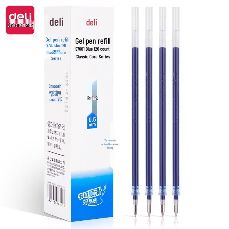 Deli 0.5mm Bullet Tip Pen Refills