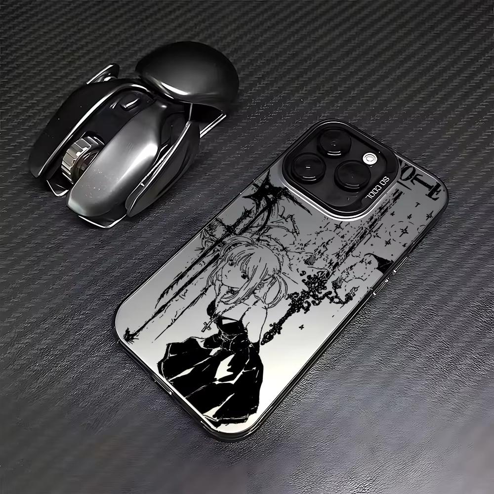 Luxury Clmj Death Note Misa Phone Case For iPhone 17 Air 16e 15 14 13 12 11 Pro Max Plus Mini SE Anti Fall Matte Back Cover