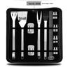 Outdoor BBQ Stainless Steel Tool Set: Knife, Fork, and Spatula