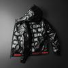 2023 European Trendy Men's Glossy Hooded Down Jacket - Warm White Duck Down, Plus Size