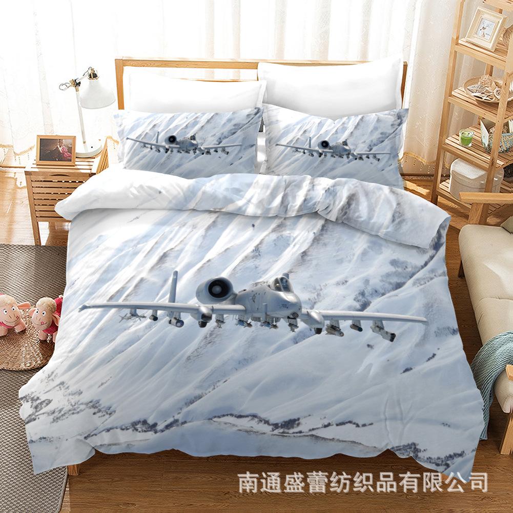 3D Fighter Three-Piece Bedding Home Textile Quilt Cover Four-Piece Children'S Bedding