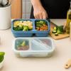 Rectangle Silicone Lunch Box Airtight Fresh Keeping Box Practical Food Storage Container  Student