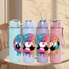 1PC Dripping Multicolor Ball Art 750ml Color Plastic Water Bottle Leakproof Flip Straw Lid For Sports Office Home Use