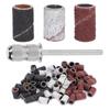 75pcs Nail Sanding Bands Kit Shaft Storage Box 80# 120# 180# Grit for Nail Drill Bits