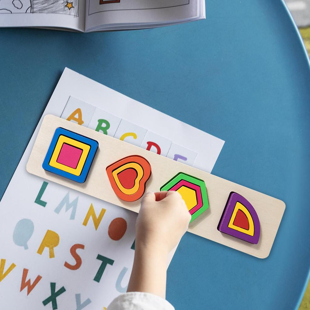 Color Matching Sorting Board Teaching Aids Basic Skills Educational Toy Learning Puzzle Toys for 4 5