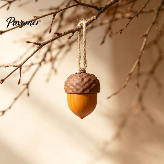 Portable Fidget Accessory 3D Printed Acorn Clicker, Fake Finger Stress Backpack Hanging Decoration Relief Push Toy, Gift for Kids Teens Adults Desktop