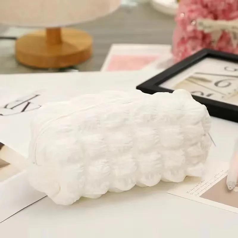 Candy Designer Plaid Soft Cosmetic Bags Large Capacity Makeup Organizer Brushes Eyebrow Pencils Stationery Storage Bag