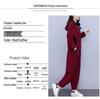 Autumn Plus Size Hooded Corduroy Fashion Set - Slimming Two-Piece for Casual Wear