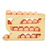 Fridge Side Door Slide Egg Rack Rolling Four Tiers Automatic Stoarge Large Capacity 30