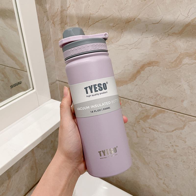 TYESO 530/750ML Stainless Steel Thermos Bottle Travel Cup Vacuum Flask Insulated Water Bottle Sport Thermal Mug Hot & Cold Mug