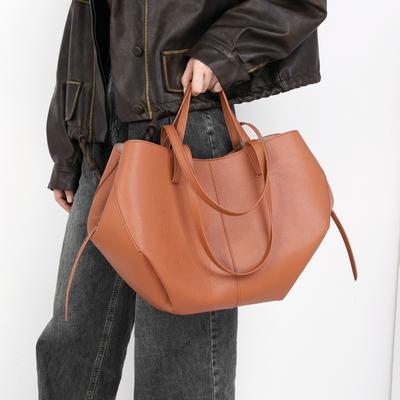 Ladies Large Capacity Underarm Bag Solid Casual Grocery Bag Women PU Leather Chic Shoulder Bag with Purse Commuting Tote Handbag