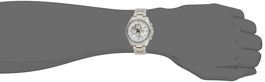 Seiko Watch Quartz Chronograph 100M Waterproof White Dial SSB317P1 [Seiko] Men's [Reimported Product]