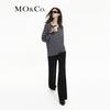 MO&Co. Women's High-Waist Pleated Wool Blend Casual Pants