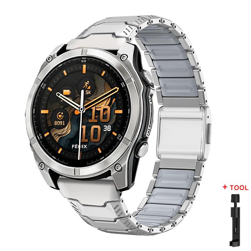 22mm 26mm Titanium Strap for Garmin Watch Fenix 8 51MM 47MM Tactix7 7X Pro Instinct 2X Enduro3 Forerunner 965 955 Metal Bracelet