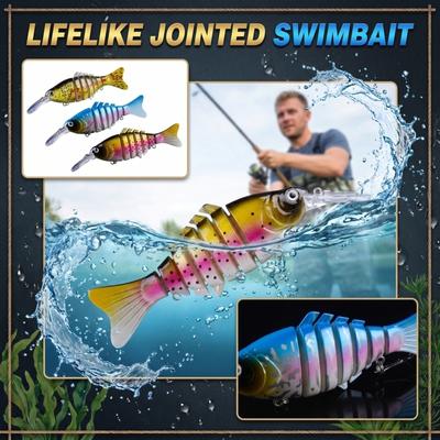 Multi-Jointed Fishing Lure Artificial Hard Bait 23g 12cm Swimbait Segment Body Designed for Freshwater Fishing