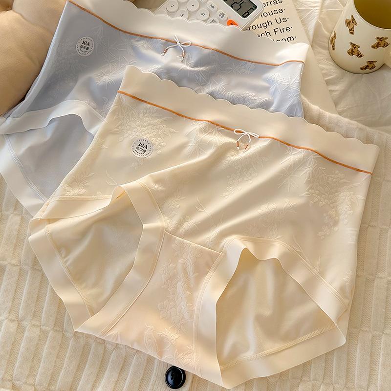 Übergröße Damen Sommer Dünn Neu Leichter Luxus Neu Chinesisch Hohe Taille Verlängerter Schritt Unterwäsche