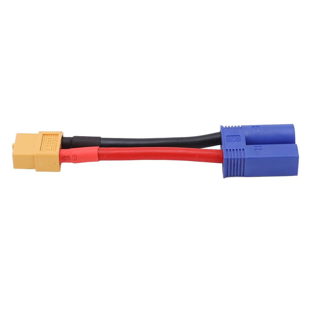 RC Connector Bendable Soft Silicone Cable XT60 Female to EC5 Male Connector Cable for RC Car Aircraft Ship Model