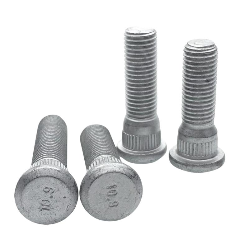 10Pcs Wheel Studs Tire Lug Nuts Replacement Wheel Lug Studs Tire Hub Screw 48mm Long & 12mmx1.5 Extended Knurled Bolt