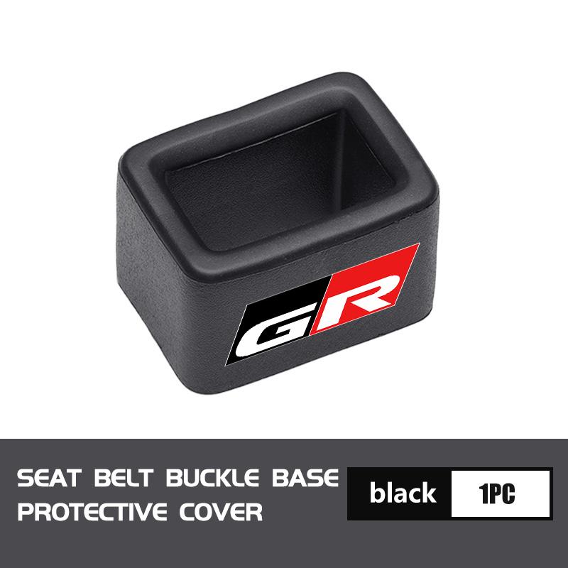 For Toyota Car Seat Safety Belt Buckle Base Clip Protection Cover Crown GR Corolla YARIS Auris C-HR Hilux Vios Prius