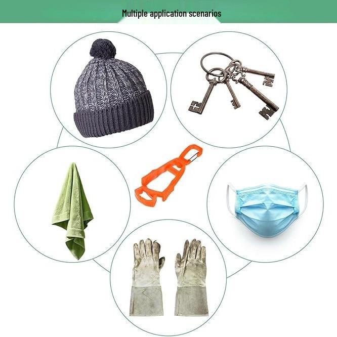 10-Pack Plastic Anti-Loss Glove Clips for Construction and Outdoor Work