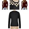 Stylish Women's Hollow Long Sleeve T-shirt For Casual Chic V-neck Pullover Top