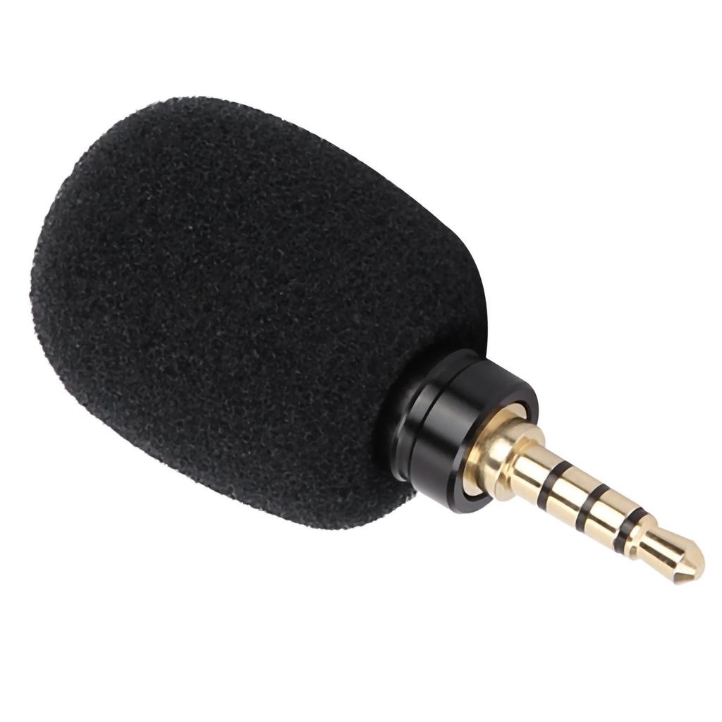 Minimikrofon bærbar 3,5 mm jackplugg for mobiltelefon (Fire polet)
