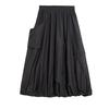 Cotton plus size High waist vintage Black Spring autumn casual loose long for woman skirts womens skirt