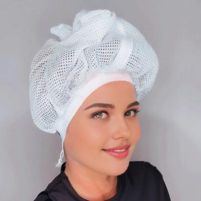 Curly Hair Drying Net Hat with Adjustable Absorbent Large Women Girls Long