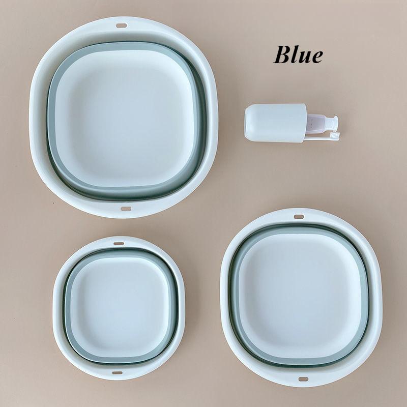 En allsidig sammenleggbar vaskebalje for vask av ansikt, klesvask og grønnsaker på hybler og i hjemmet, perfekt for familier, hybler og utendørs camping