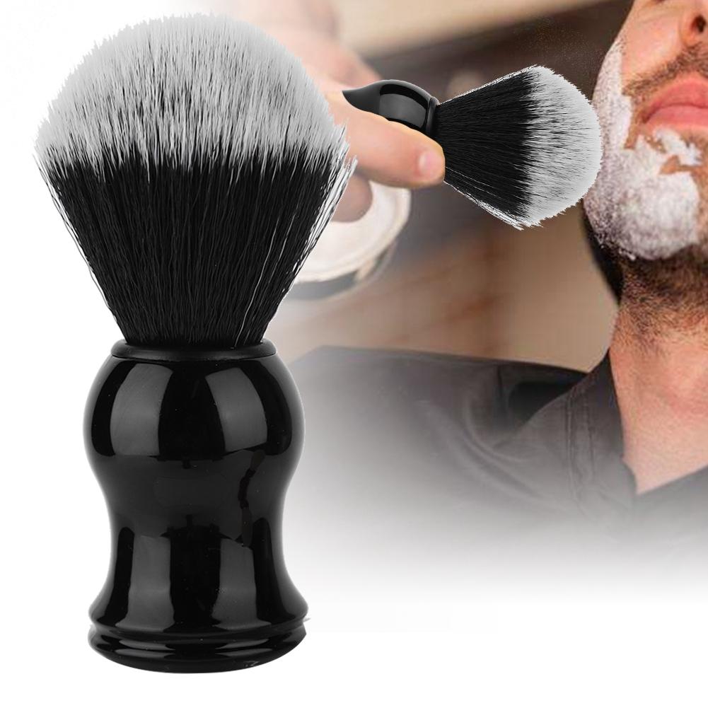 Portable Men Soft Brush Hair Delicate Handle Beard Shaving Brush Barber Salon Tool #02