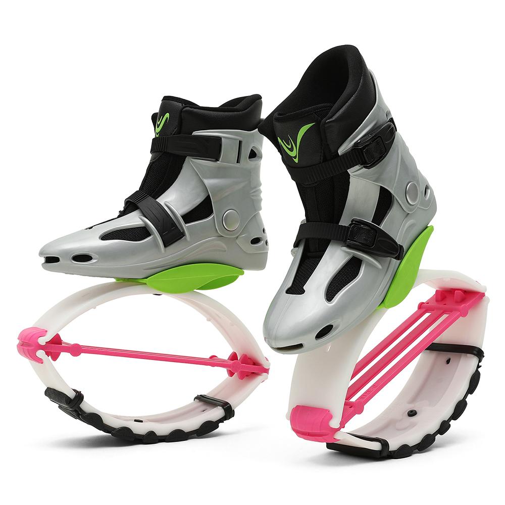 

Женская обувь для прыжков кенгуру, детские дышащие спортивные ботинки для фитнеса, прыгающие ботинки для тренажерного зала, бодибилдинга XL 39-41 розовый/зелёный