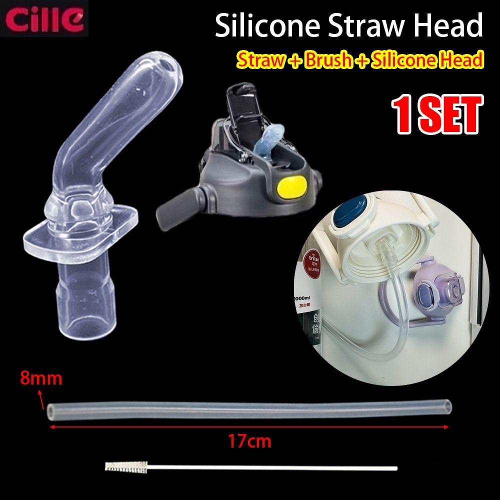 

1Set Heat Resistant Mouth Suction Water Bottle Accessories for Cille Double Drink Plastic Cup