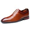 Version européenne chaussures pour hommes petite tête carrée chaussures en cuir pour hommes commerce extérieur chaussures grande taille chaussures Wenzhou business habillées chaussures Mengke chaussures simples