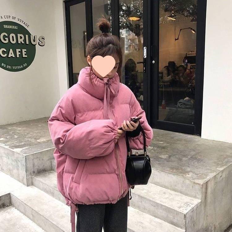 Women's Spring/Summer Loose Fit Korean-Style Thickened Cotton-Padded Coat