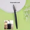 5 black facial eyebrow trimming tools, specialized eyebrow trimming scissors set