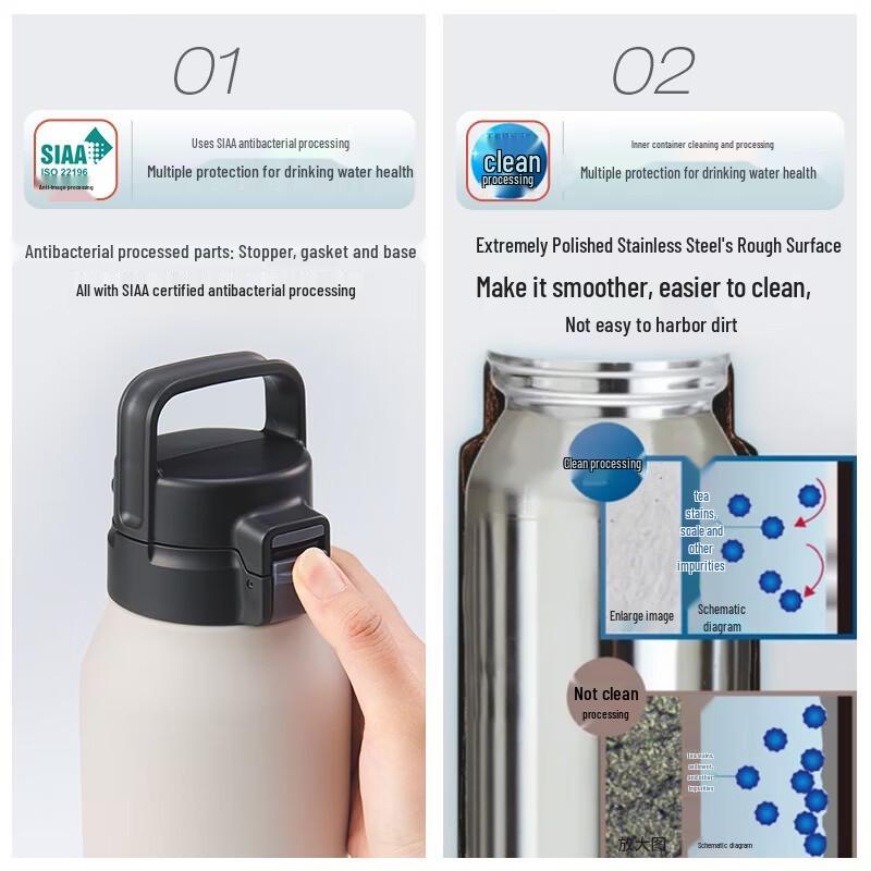 TIGER Stainless Steel Vacuum Insulated Outdoor Water Bottle 1.5L