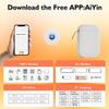 Portable Mini Inkless Printer Thermal Printer Adhesive Sticker Labeling Machine Label Maker Bluetooth Wireless Thermal Printer