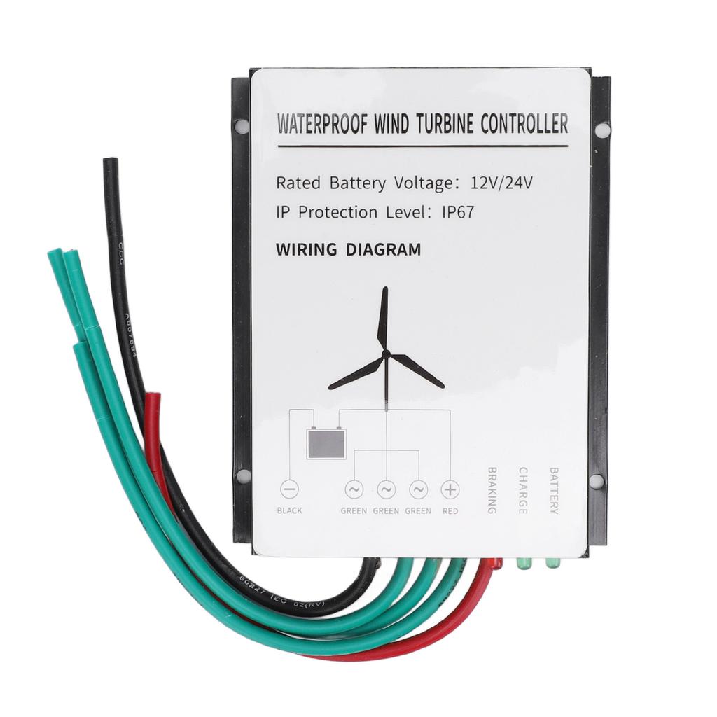 400W Wind Turbine Controller IP67 Water Resistant Wind Turbine Generator Controller Regulator 12V 24V