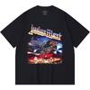 230 g/m² 100% Baumwolle Heavy Metal T-Shirt Rockband Beliebte Musik Druck Unisex Schweres Baumwoll-T-Shirt