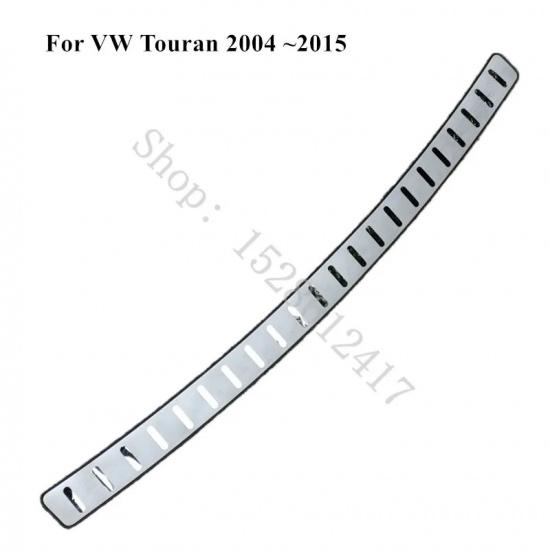 For VW Volkswagen Touran 2004 2005~2015 Stainless Steel Door Rear Bumper Protector Sill Trunk Tread Plate Trim Car Accessories