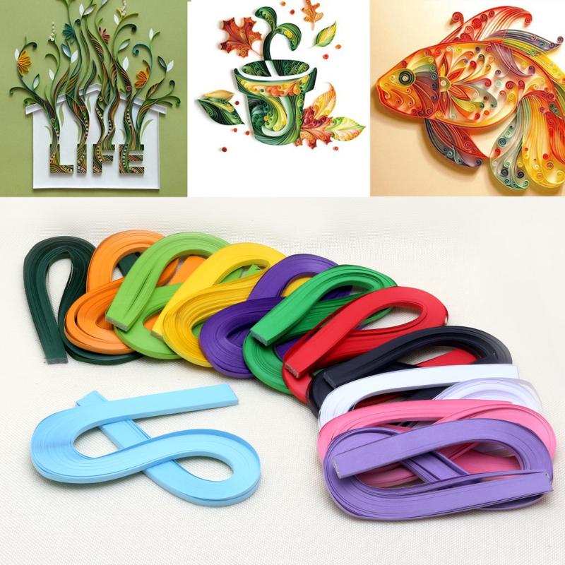 Carta per Quilling 120 Strisce Larghezza 5mm Colore Colori Solidi Carta per Bambini Adulti Accessorio Divertente Fai da Te Drop ship