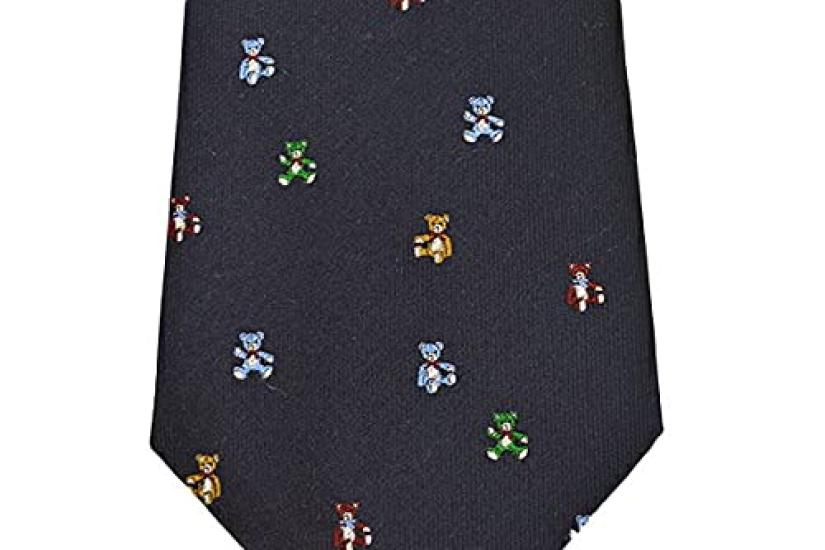 Paul Smith Teddy Bear Silk Tie 8cm Eps21w002 NAVY Men's (Size Wide) GLU1-49