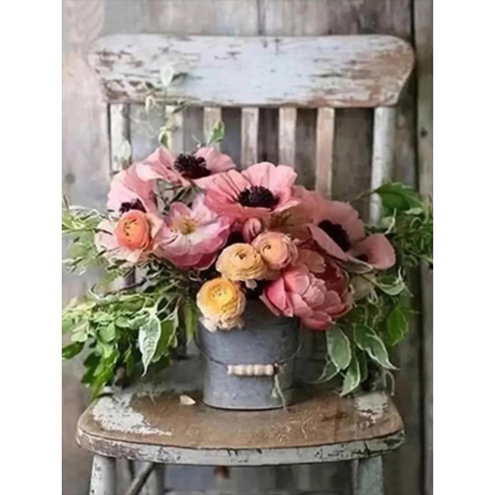 

LF# 5D DIY Полный квадратный сверло Алмазная картина Цветы Домашний декор Настенное искусство 35x45c