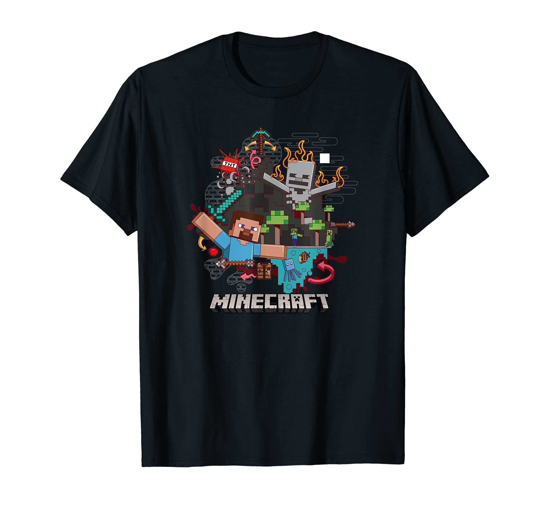 

Minecraft Group Mob Collage T-Shirt