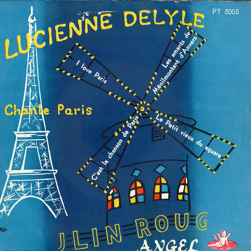 7inch Record LUCIENNE DELYLE - Lucienne Delyle Chante Paris PT5005 ANGEL Japan Pop Used