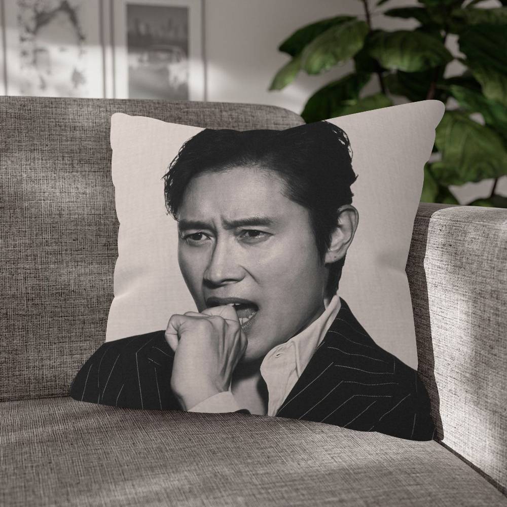 Creative Lee Byung Hun Pink Bow Fashion Decorative Pillowcase Throw Cover Pillow Case Cushion For Living Room Square Home Decor