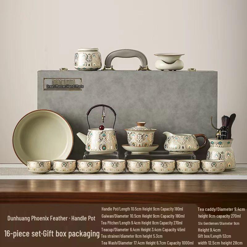 HUNDUN Ru Kiln Dunhuang Gongfu Tea Set