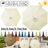 Replacement Parasol Canopy 2.3m/3m 6/8Ribs Garden Parasol Cover Replacement UV Protection Waterproof Replacement Sun Shade Sails