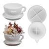 Silikon kaffekoppformer Lysholder DIY støpeform for betong tekoppform gave til kunst og håndverk